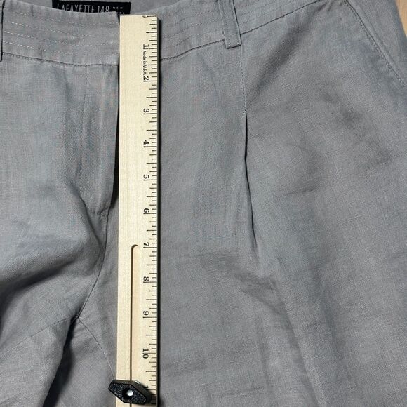 Layfayette 148 Womens Linen Shorts Size 6 Tan Comfy Lightweight Sustainable - Picture 9 of 12